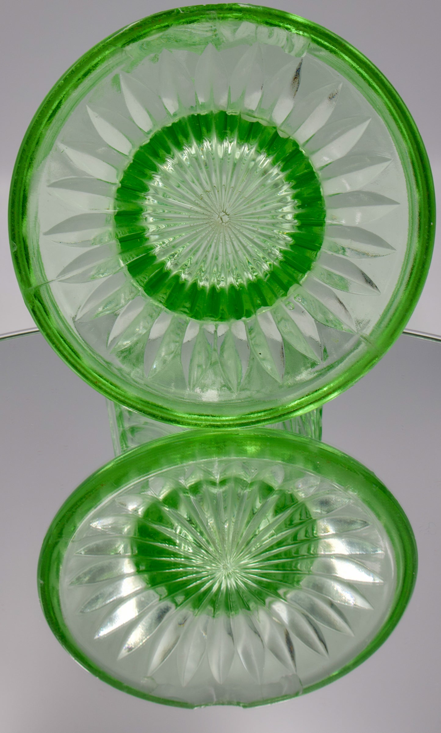 Art Deco Uranium Glass Vase