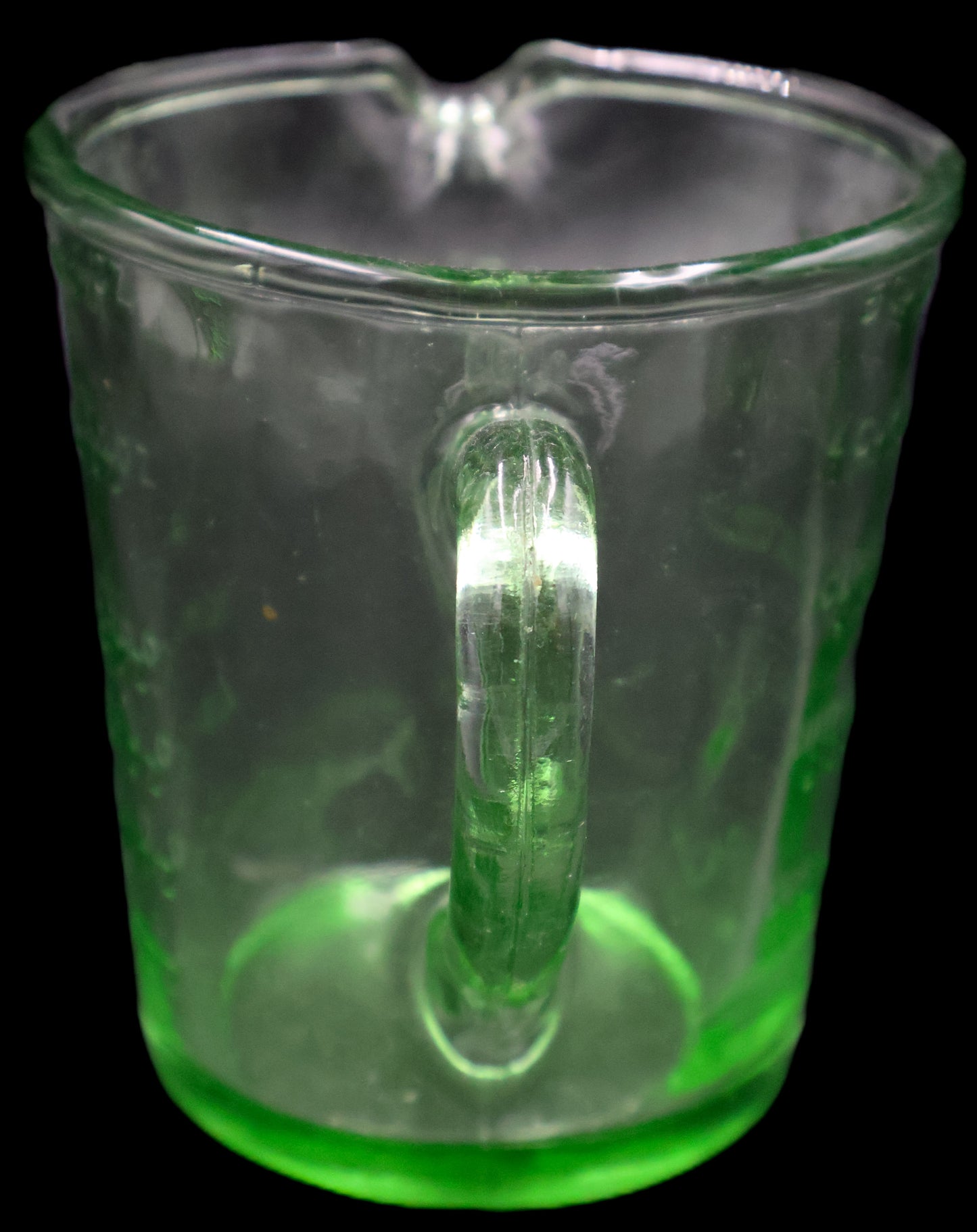 SOLD - 1 Pint Depression Glass Measuring Jug