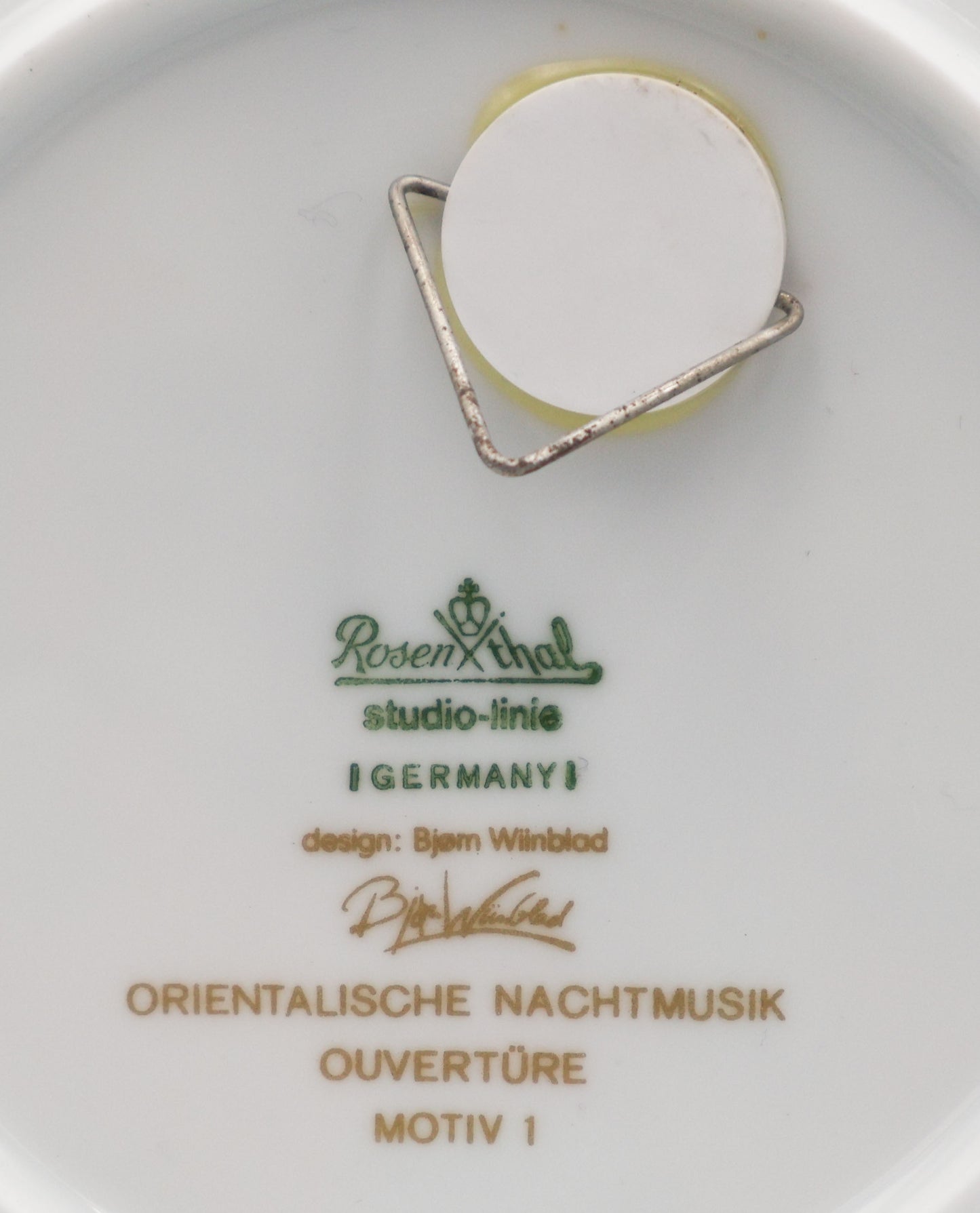 Rosenthal Bjorn Wiinblad Plate - 1001 nights. Flute player