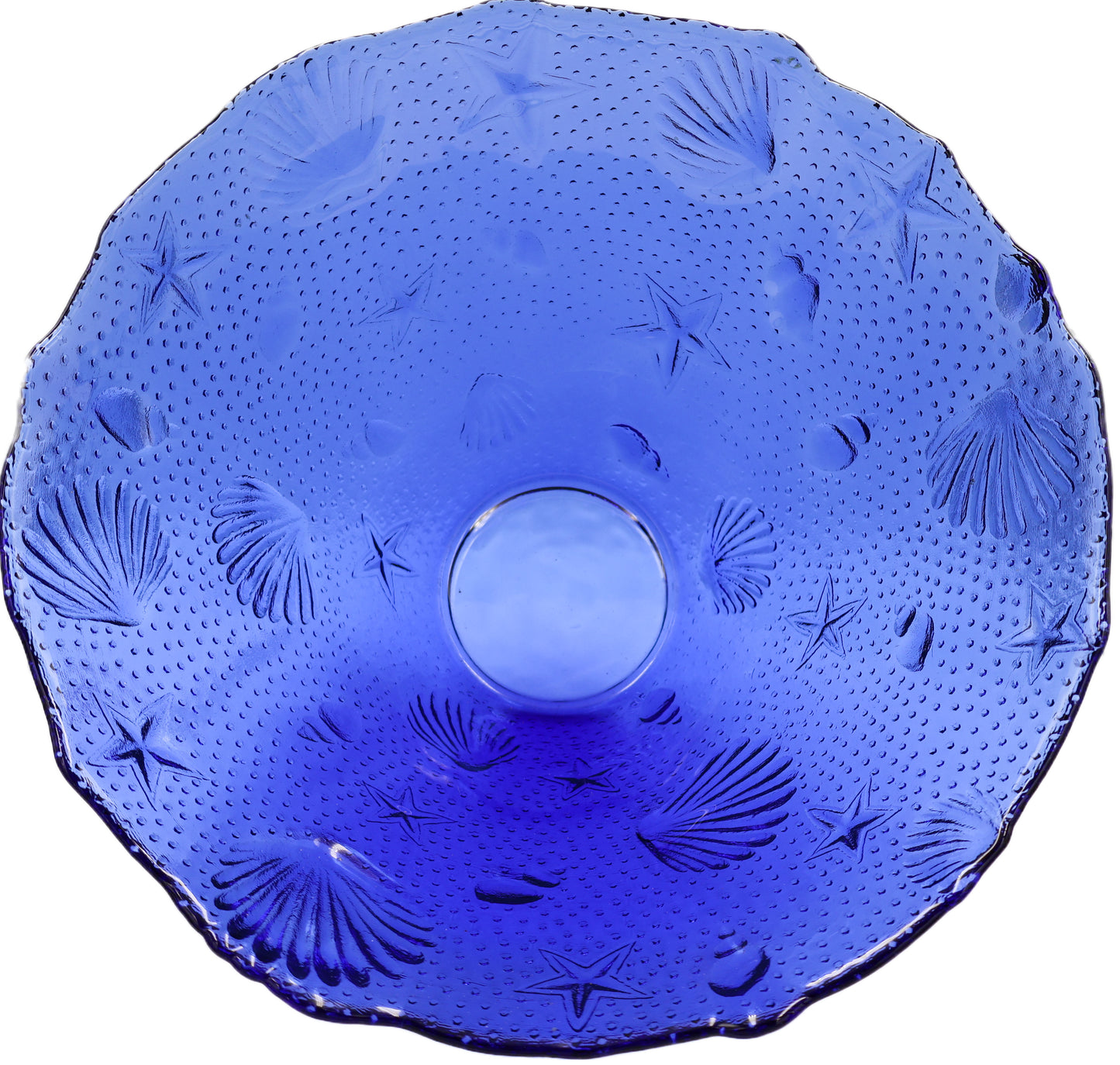 Deep Blue Glass Bowl