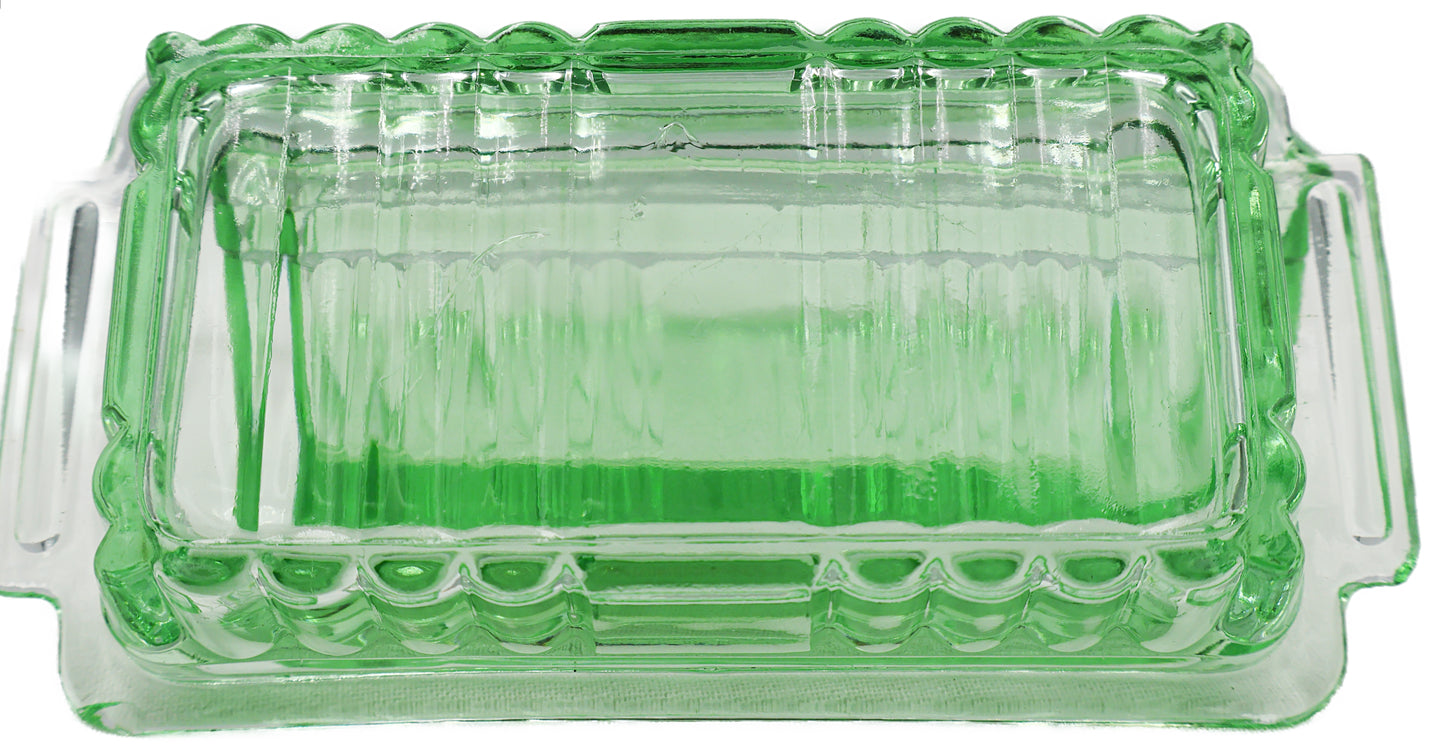 Depression Glass Butter Dish -SOLD