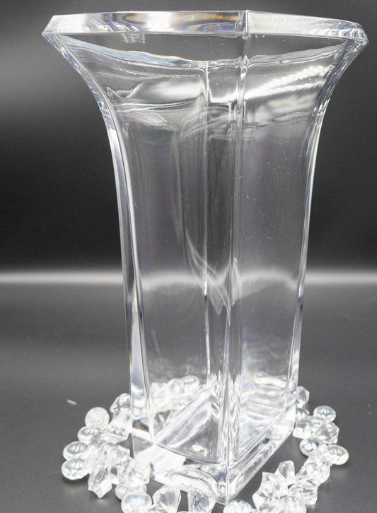 Fanned Crystal Vase -  Contemporary