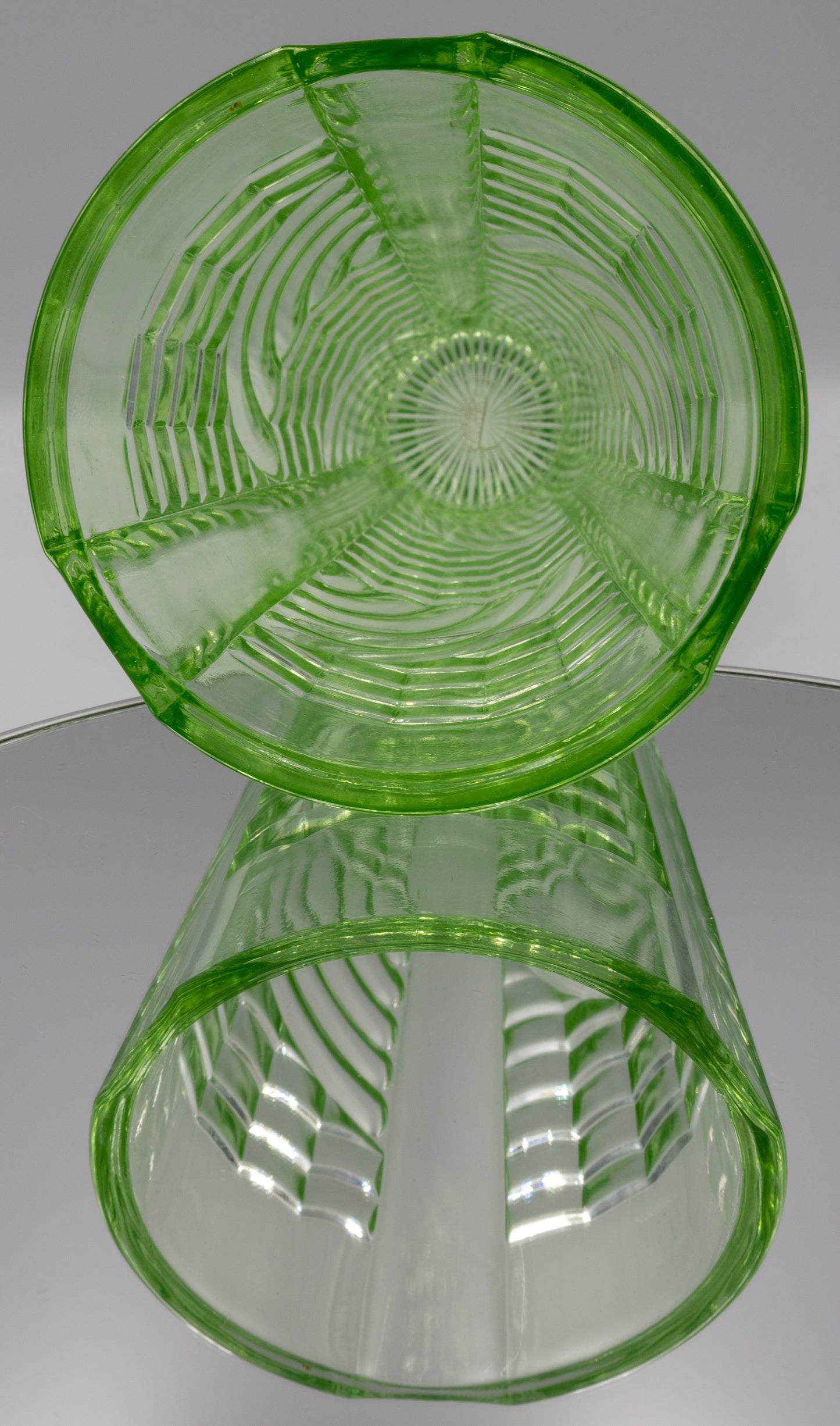 Art Deco Uranium Glass Vase