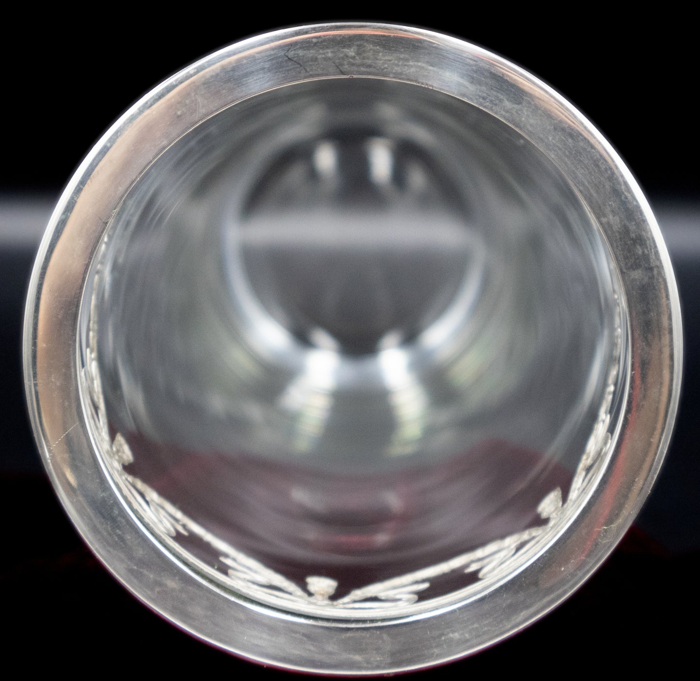 Stunning Tube Vase - Silver Plate Swag Motif
