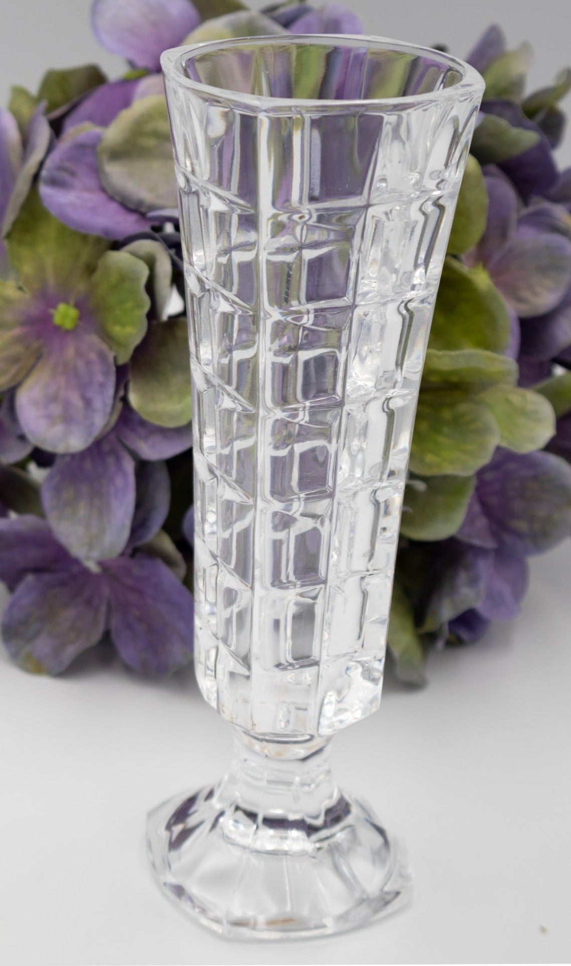 Crystal Block  Soliflore Vase