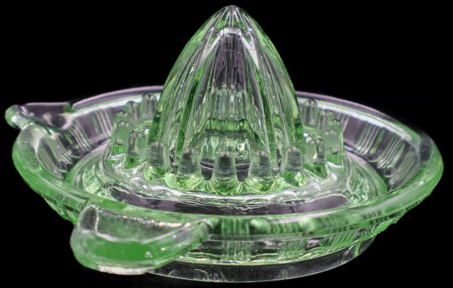 Uranium Glass Lemon Squeezer - SOLD