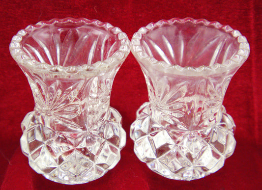 Pineapple Bud Vases. Depression Era