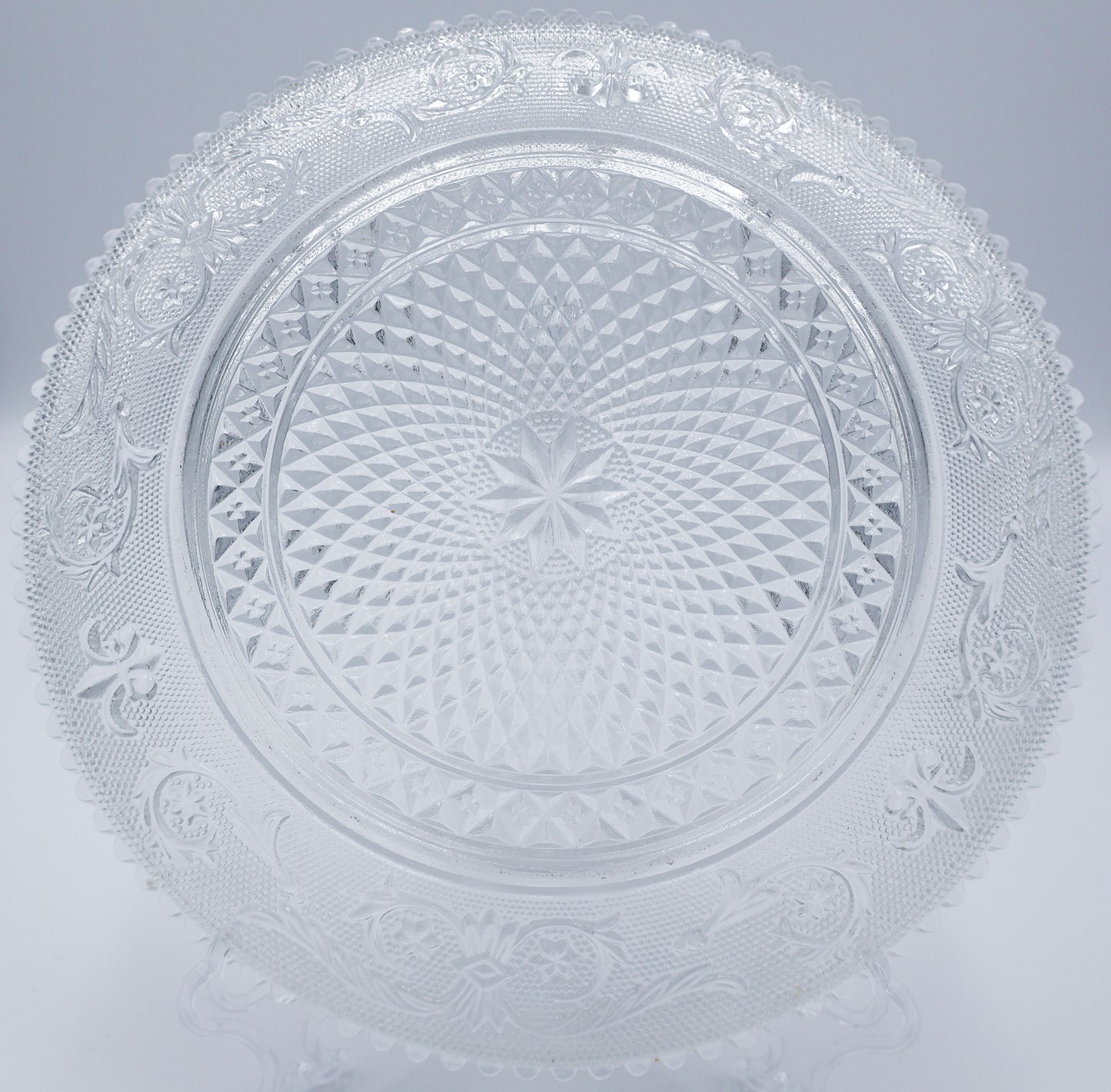 Retro KIG Plate Clear Glass