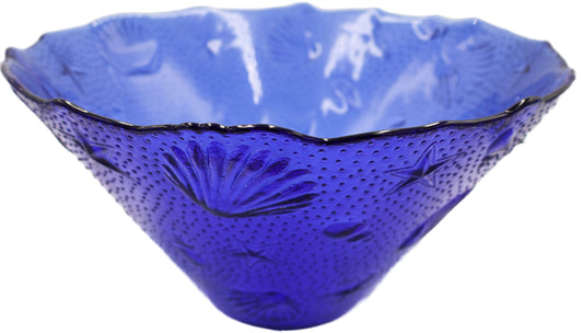 Deep Blue Glass Bowl